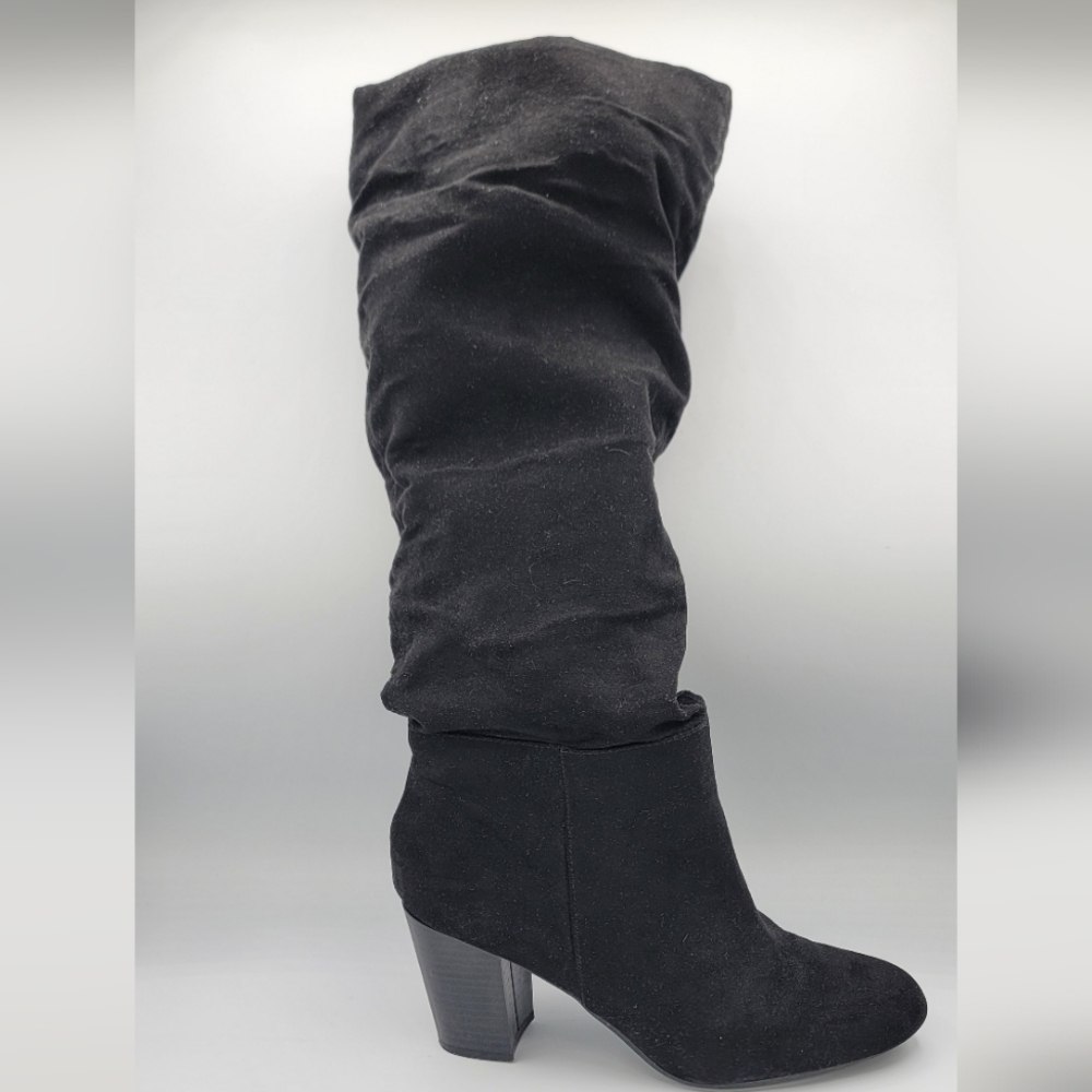 Seychelles - Hilda Black Faux Suede Tall Knee-High Boots